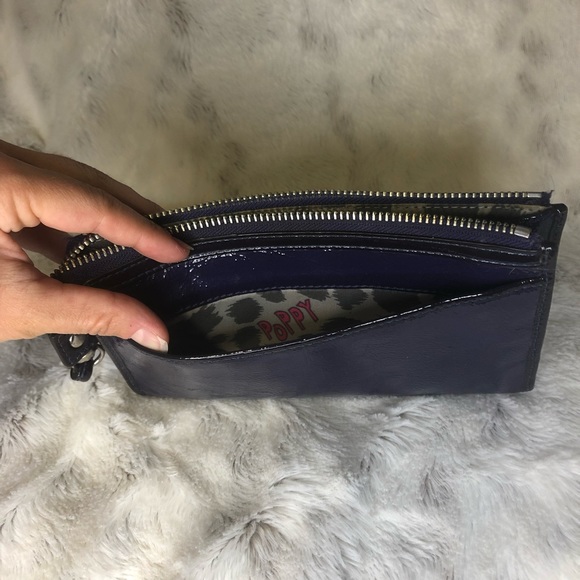 Coach Poppy Metallic Purple Wristlet - Picture 5 of 5